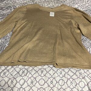 Gold long sleeve dress shirt